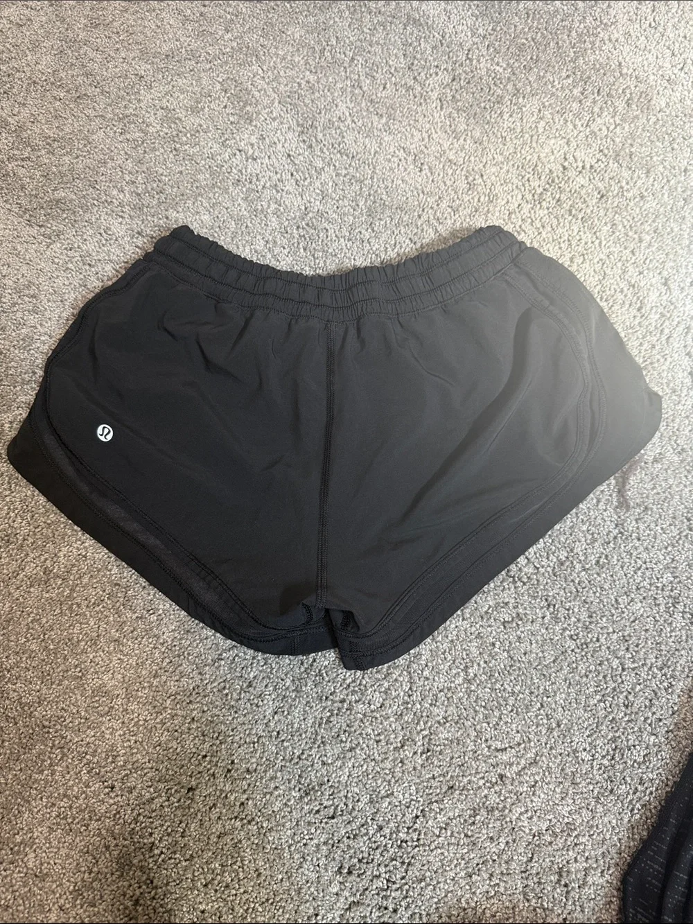 lululemon athletica Black Running Shorts with Inner Liner